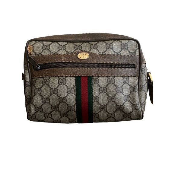 Vintage GUCCI Web Sherry Line Crossbody Bag - Picture 3 of 9